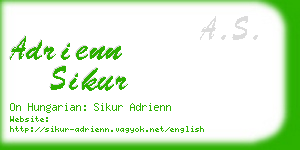 adrienn sikur business card